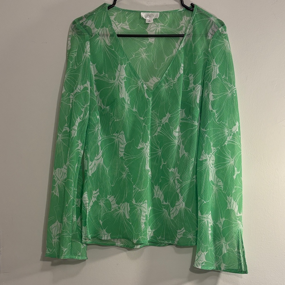 Sheer Y2K Tropical Beach Pixie Fairy Floral Swim Cover Blouse Resort Wear Chic
